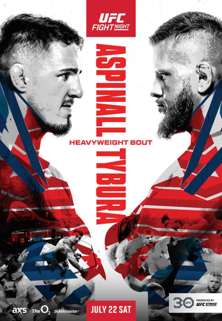 
UFC London New Poster Unveiled: Aspinall Vs Tybura Clash

